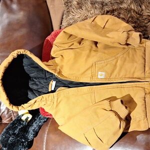 Carhartt Tan Hooded Jacket